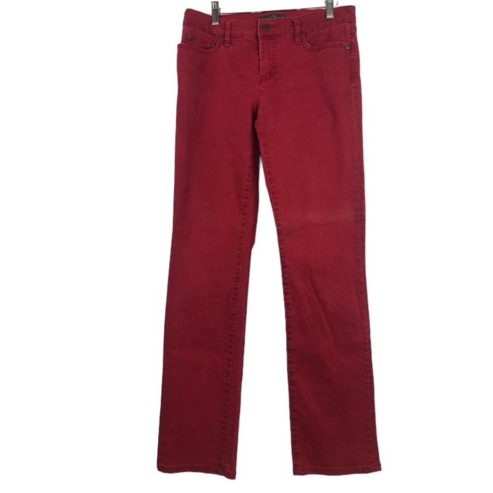 Lauren Jeans Co. RALPH LAUREN Red Jeans Women’s Sz 6 Modern Straight